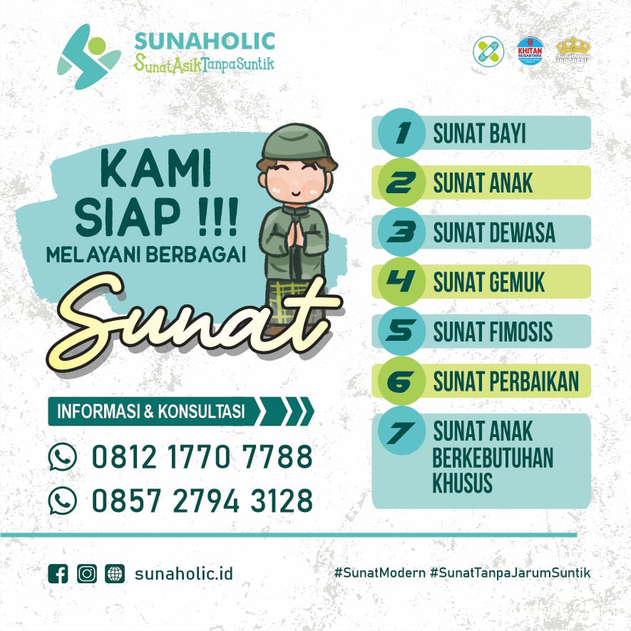 Sunaholic Siap Melayani Berbagai Sunat Segala Usia - 0812 1770 7788