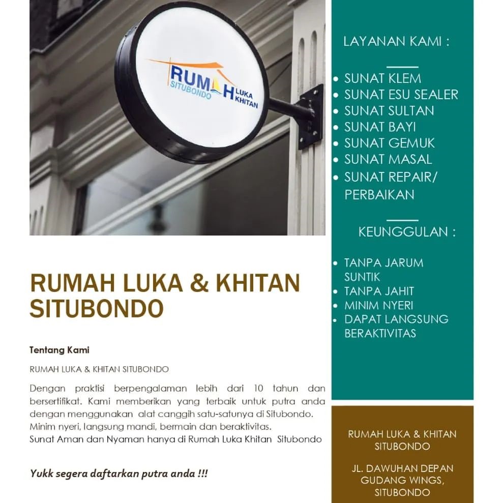 Sunat Anak Gemuk Tanpa Khawatir di Situbondo: Keunggulan Layanan Rumah Luka & Khitan Modern Situbondo