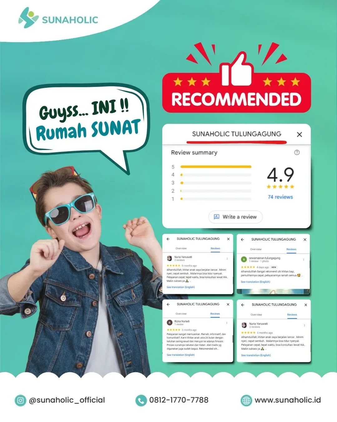 Rekomendasi Klinik Sunat Dengan Ulasan Terbaik Sunaholic - 0812 1770 7788