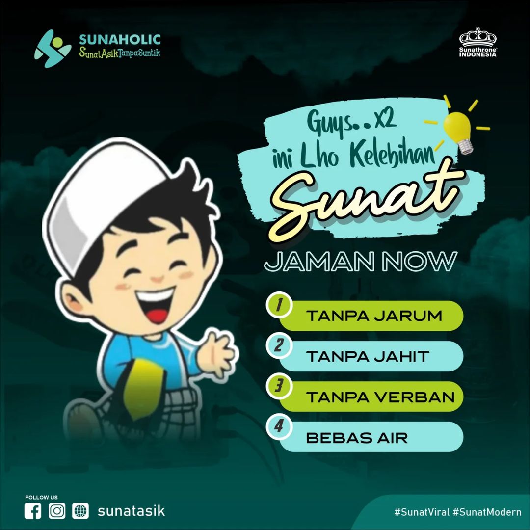 Sunaholic : Kelebihan Sunat Modern Dibanding Sunat Jaman Dulu - 0812 1770 7788