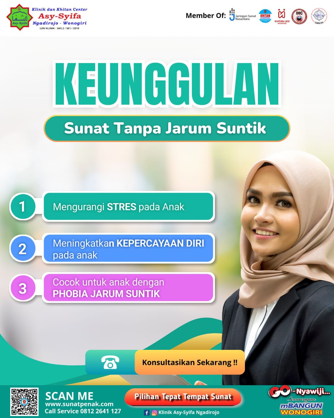 Klinik Asy Syifa Ngadirojo : Keunggulan Sunat Tanpa Jarum Suntik- 0812 2641 127