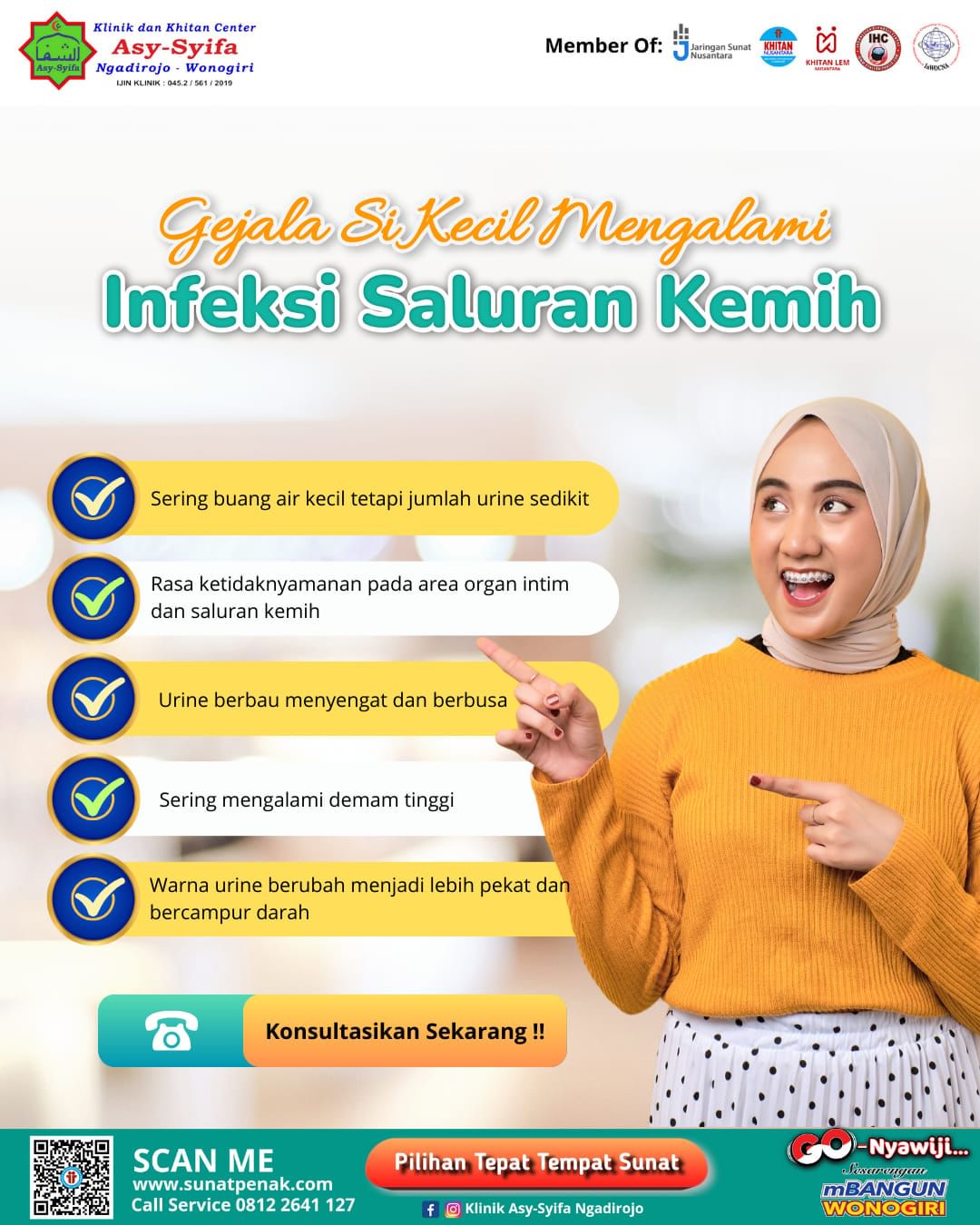 Klinik Asy Syifa Ngadirojo : Gejala-gejala Si Kecil Mengalami Infeksi Saluran Kemih - 0812 2641 127