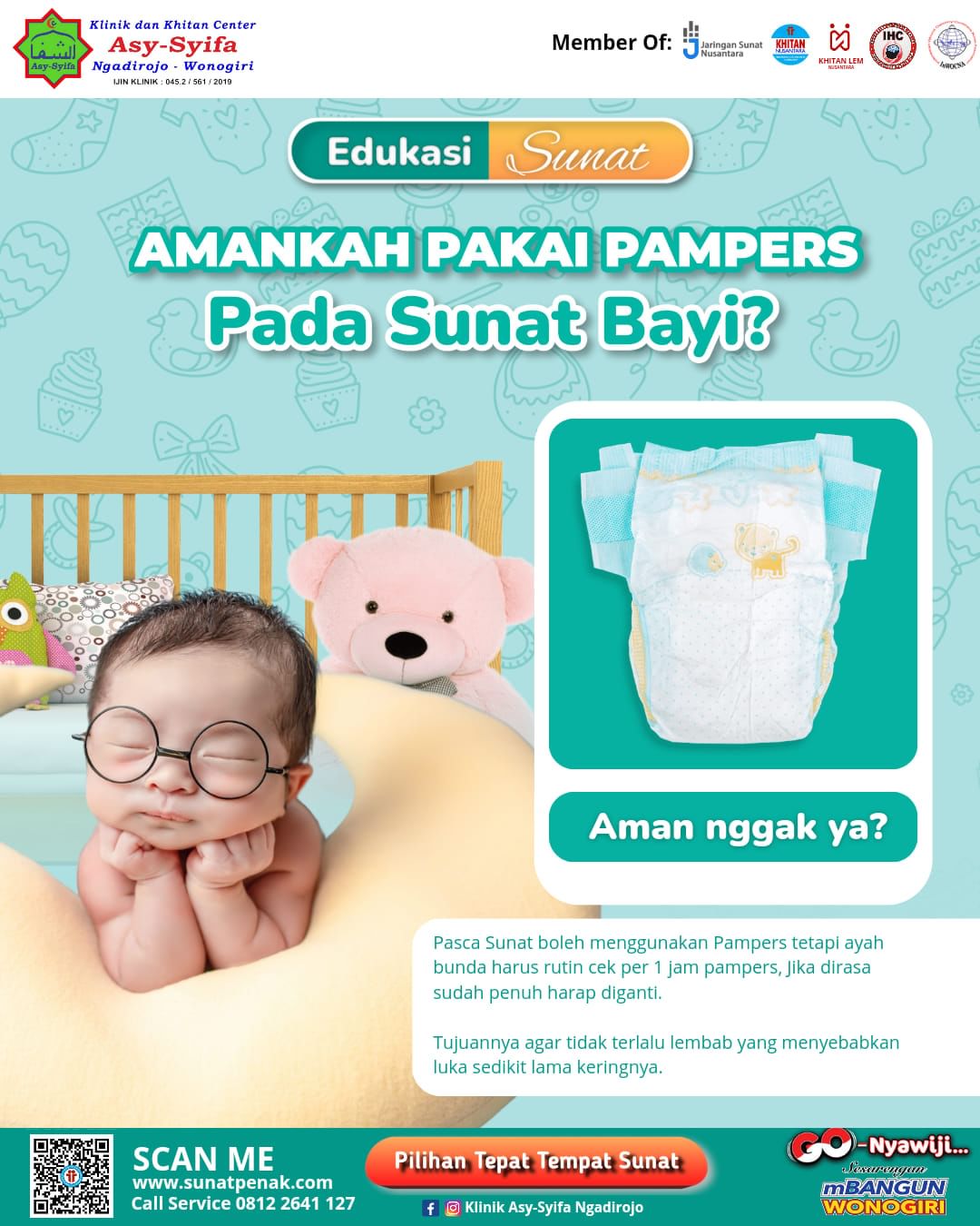 Edukasi Sunat Edukasi Sunat : Amankah Pakai Pampers Pada Sunat Bayi? Ini Menurut Klinik Asy Syifa Ngadirojo - 0812 2641 127
