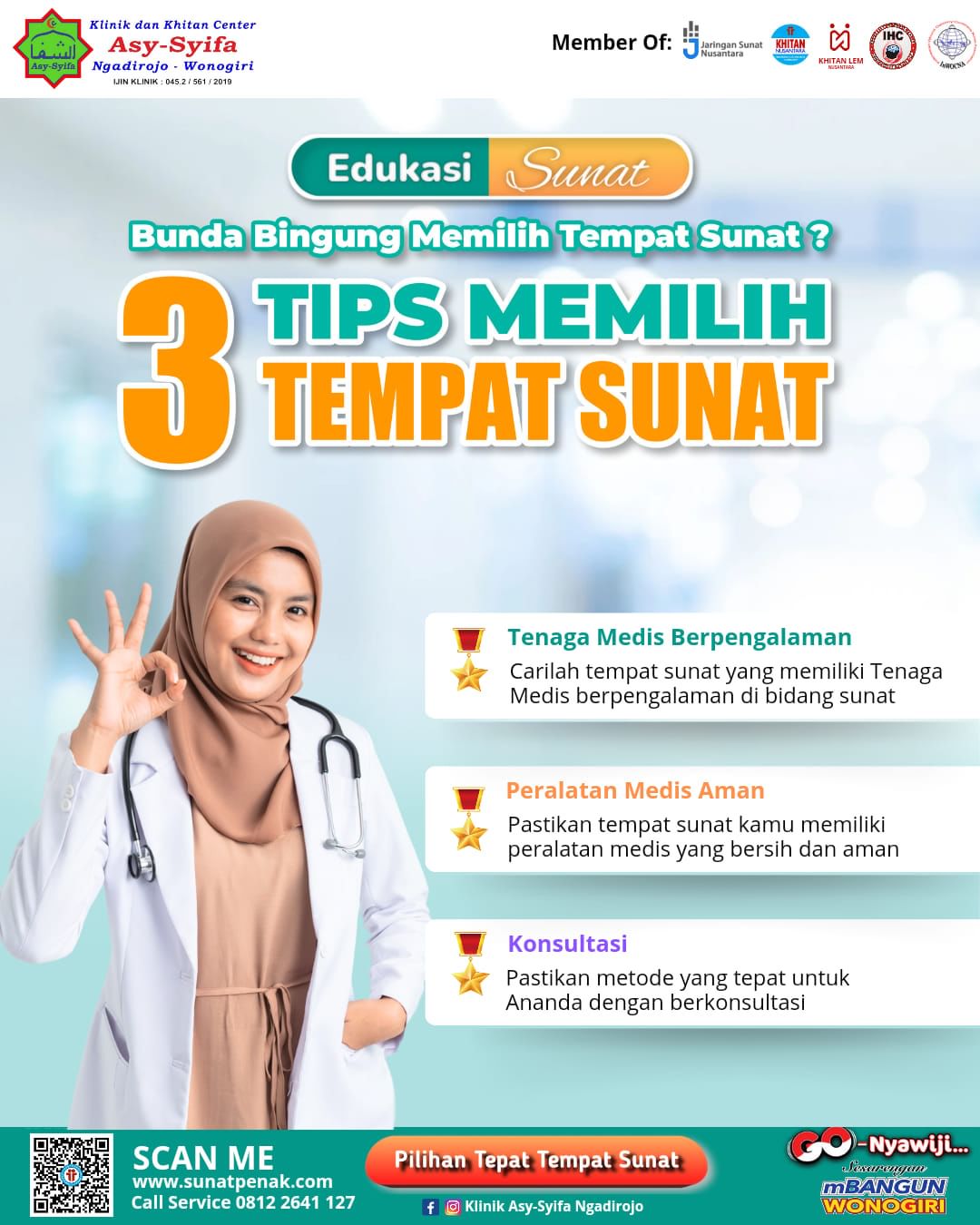 Edukasi Sunat : 3 Tips Memilih Tempat Sunat Menurut Klinik Asy Syifa Ngadirojo - 0812 2641 127