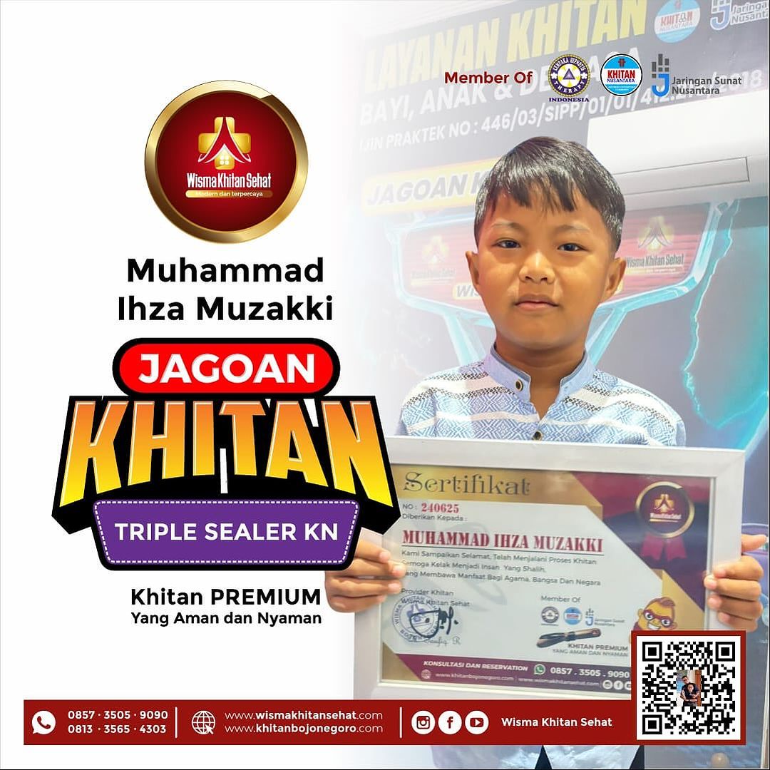 Khitan Triple Sealer KN Bojonegoro : Khitan Anak Masa Kini di Wisma Khitan Sehat – 0857 3505 9090