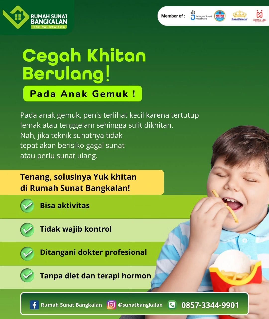 Sunat Anak Gemuk di Bangkalan: Tanpa Diet & Suntik Hormon, Hanya di Rumah Sunat Bangkalan