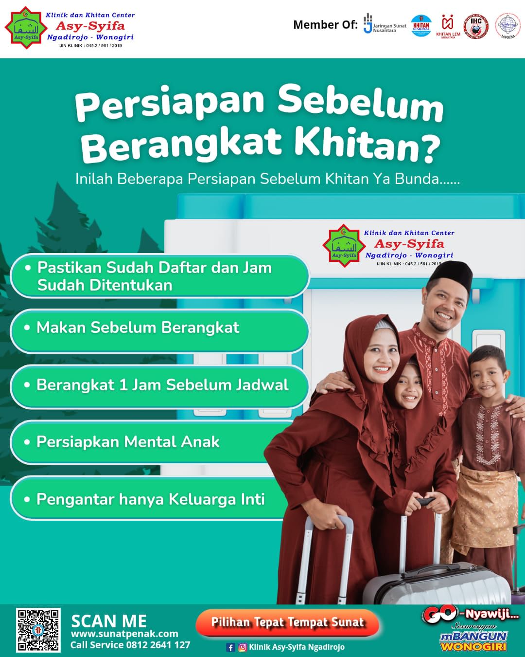 Inilah Beberapa Persiapan Sebelum Berangkat Khitan di Klinik Asy Syifa Ngadirojo - 0812 2641 127