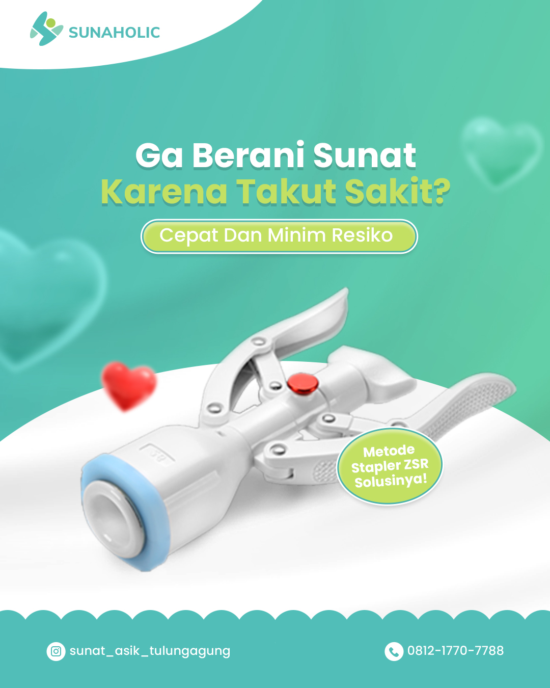 Metode Stapler ZSR Metode Stapler ZSR Untuk Anak Yang Takut Sakit Dengan Prose Cepat dan Minim Resiko di Sunaholic - 0812 1770 7788