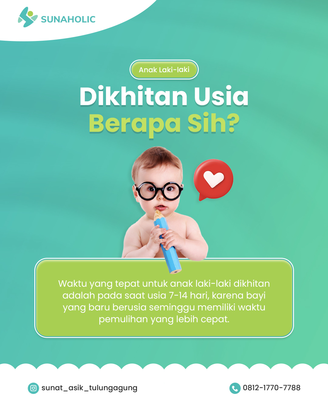 Berapa Umur Yang Dianjurkan Untuk Anak Laki-laki Khitan? Berikut Penjelasan Dari Klinik Sunaholic - 0812 1770 7788