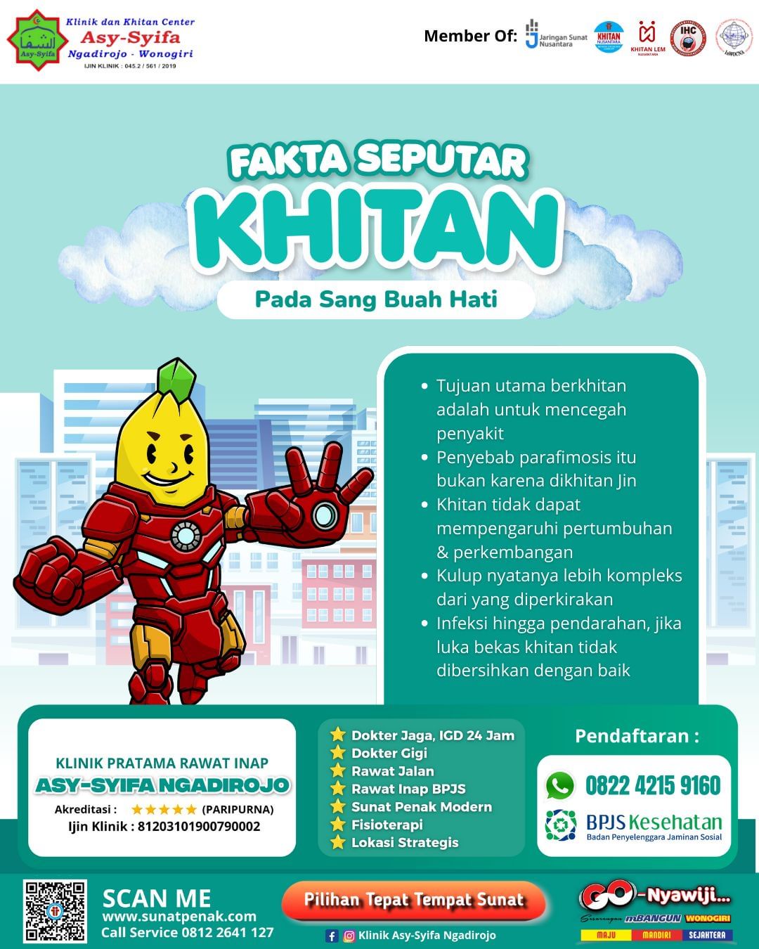 Klinik Asy Syifa Ngadirojo : Fakta Seputar Khitan Pada Sang Buah Hati - 0812 2641 127