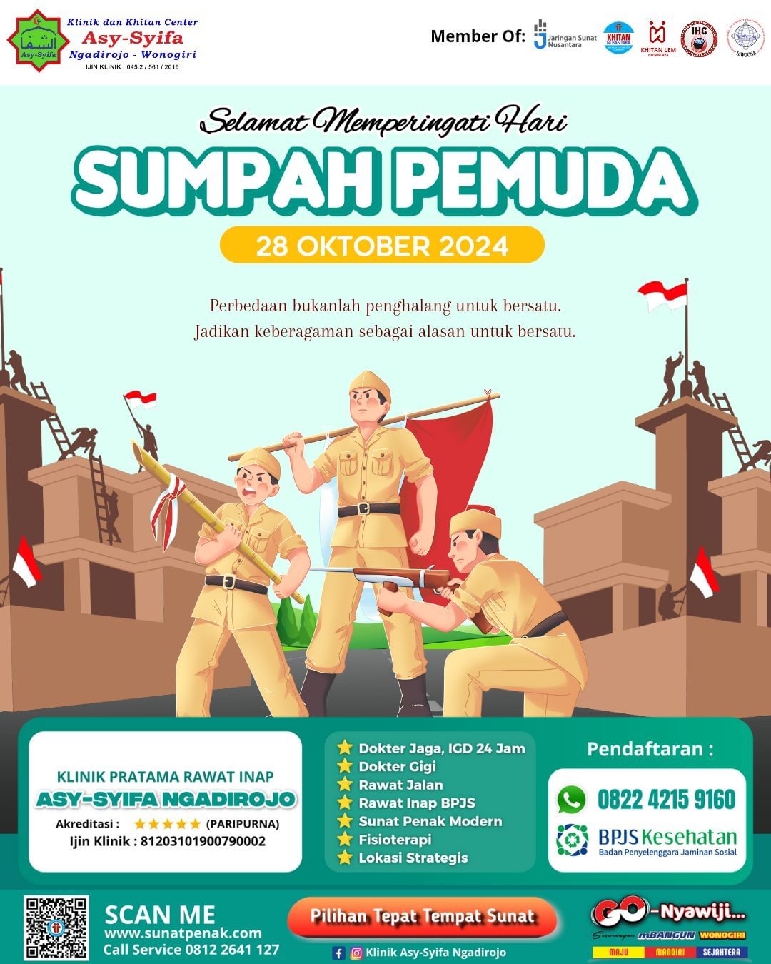 Klinik Asy Syifa Ngadirojo Memperingati Hari Sumpah Pemuda - 0812 2641 127