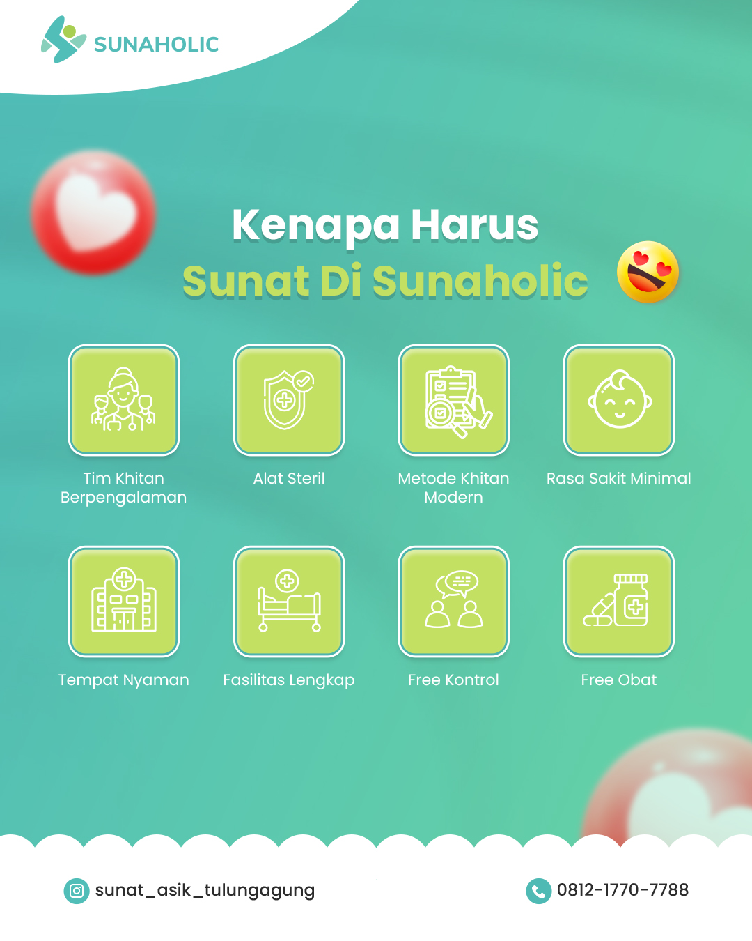 Alasan Kenapa Harus Memilih Klinik Sunaholic Untuk Tindakan Sunat Saat Liburan - 0812 1770 7788