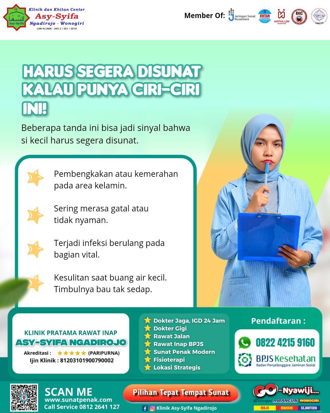 Beberapa Tanda Anak Yang Harus Segera Disunat Menurut Klinik Asy Syifa Ngadirojo - 0812 2641 127