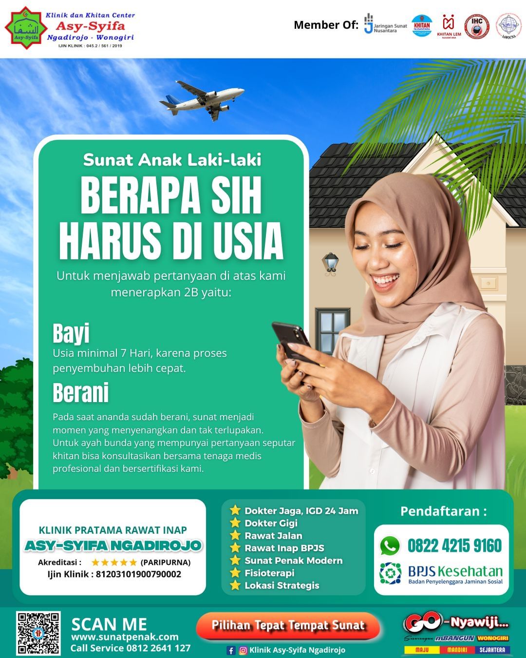 Sunat Anak Laki-laki Harus Diusia Berapa ya? Berikut Penerapan 2B di Klinik Asy Syifa Ngadirojo - 0812 2641 127