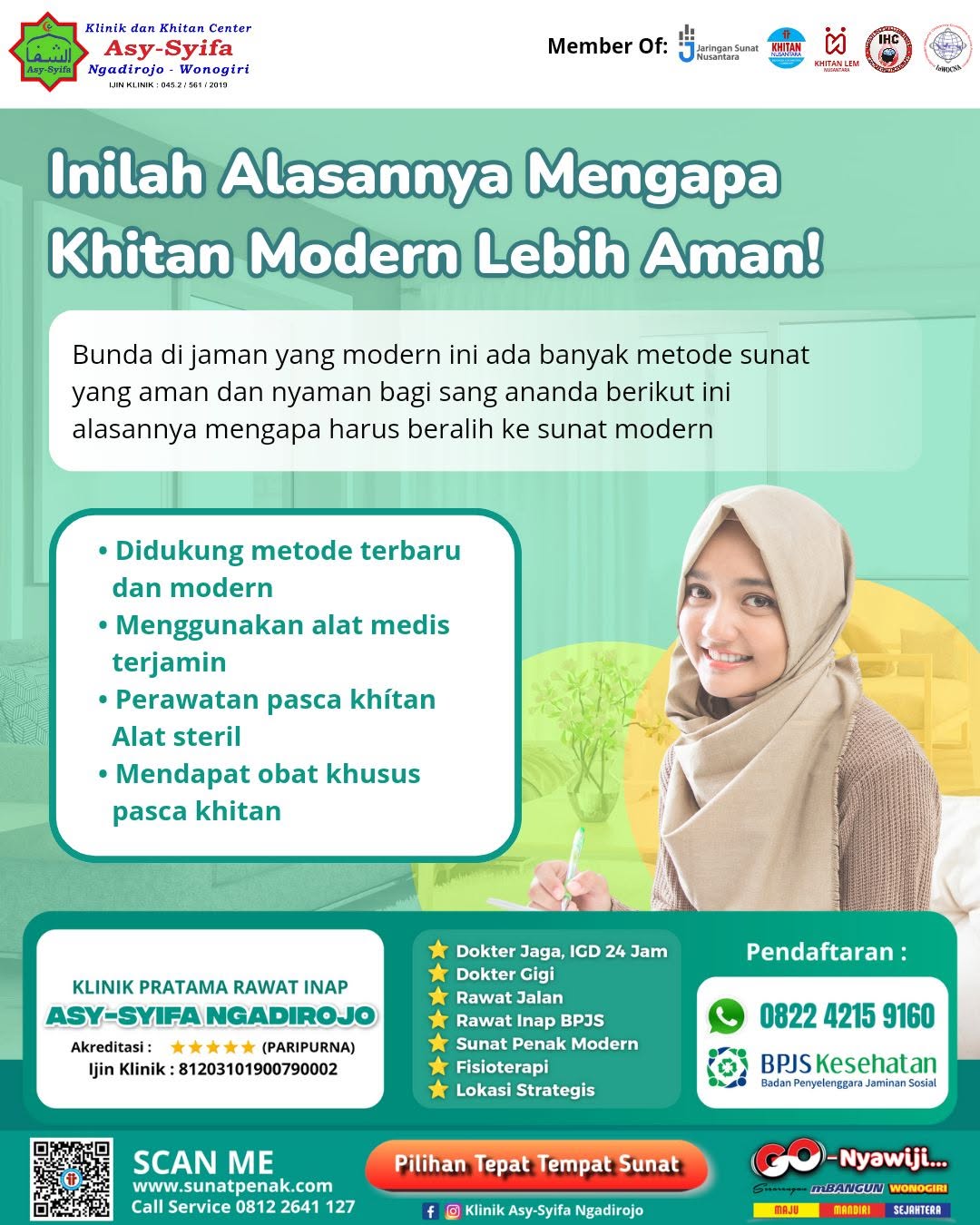 Alasan Mengapa Khitan Modern Lebih Aman!! Simak Penjelasan Klinik Asy Syifa Ngadirojo - 0812 2641 127