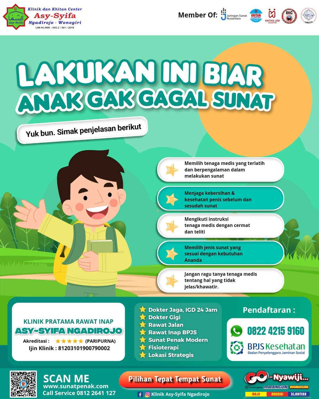 Lakukan Ini Agar Anak Gak Gagal Sunat! Simak Penjelasan Klinik Asy Syifa Ngadirojo - 0812 2641 127