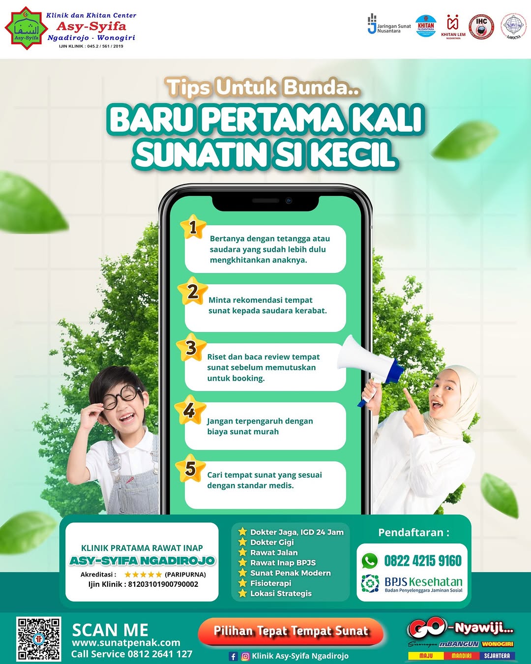 Tips untuk Bunda: Baru Pertama Kali Sunatin Si Kecil di Klinik Asy-Syifa Ngadirojo - 0822 4215 9160