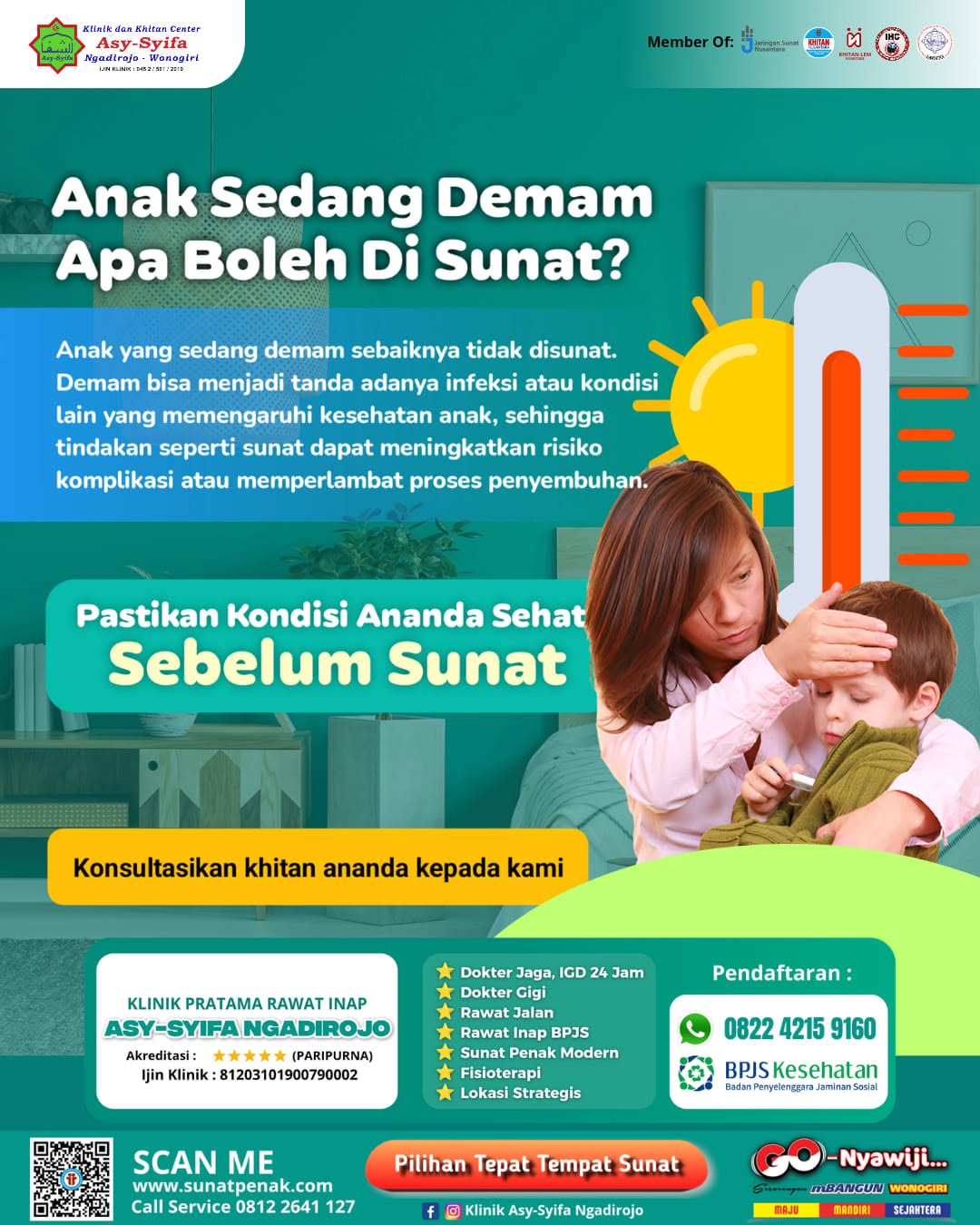 Anak Sedang Demam, Apa Boleh Disunat? Edukasi Lengkap dari Klinik Asy-Syifa Ngadirojo - 0822 4215 9160