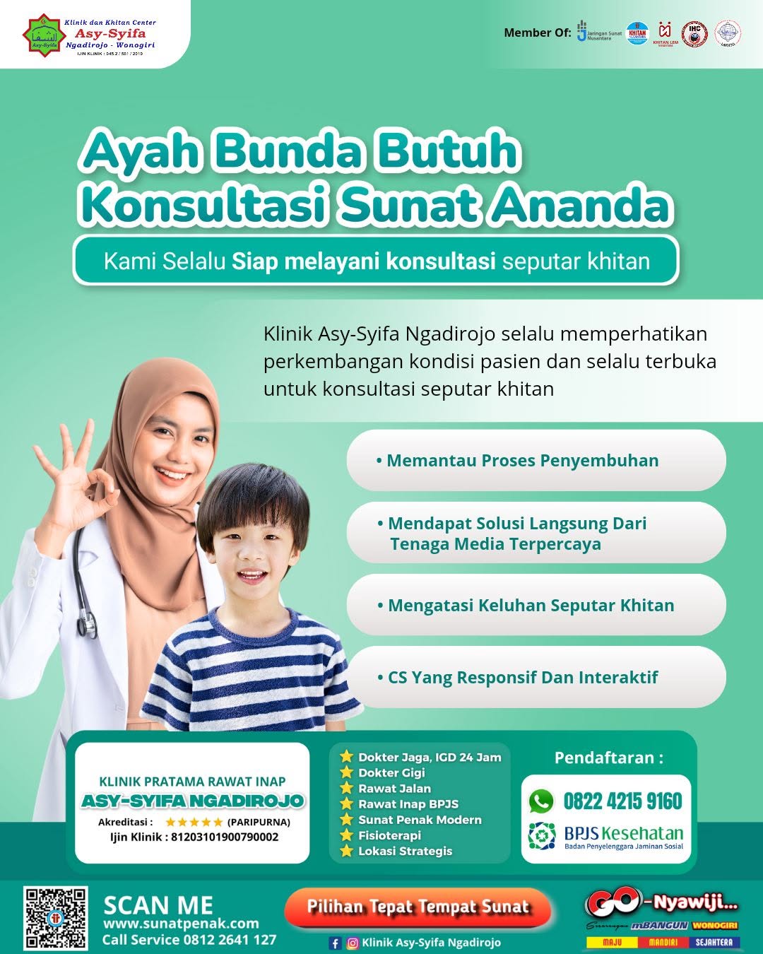 Klinik Asy Syifa Ngadirojo Siap Melayani Konsultasi Seputar Khitan - 0812 2641 127