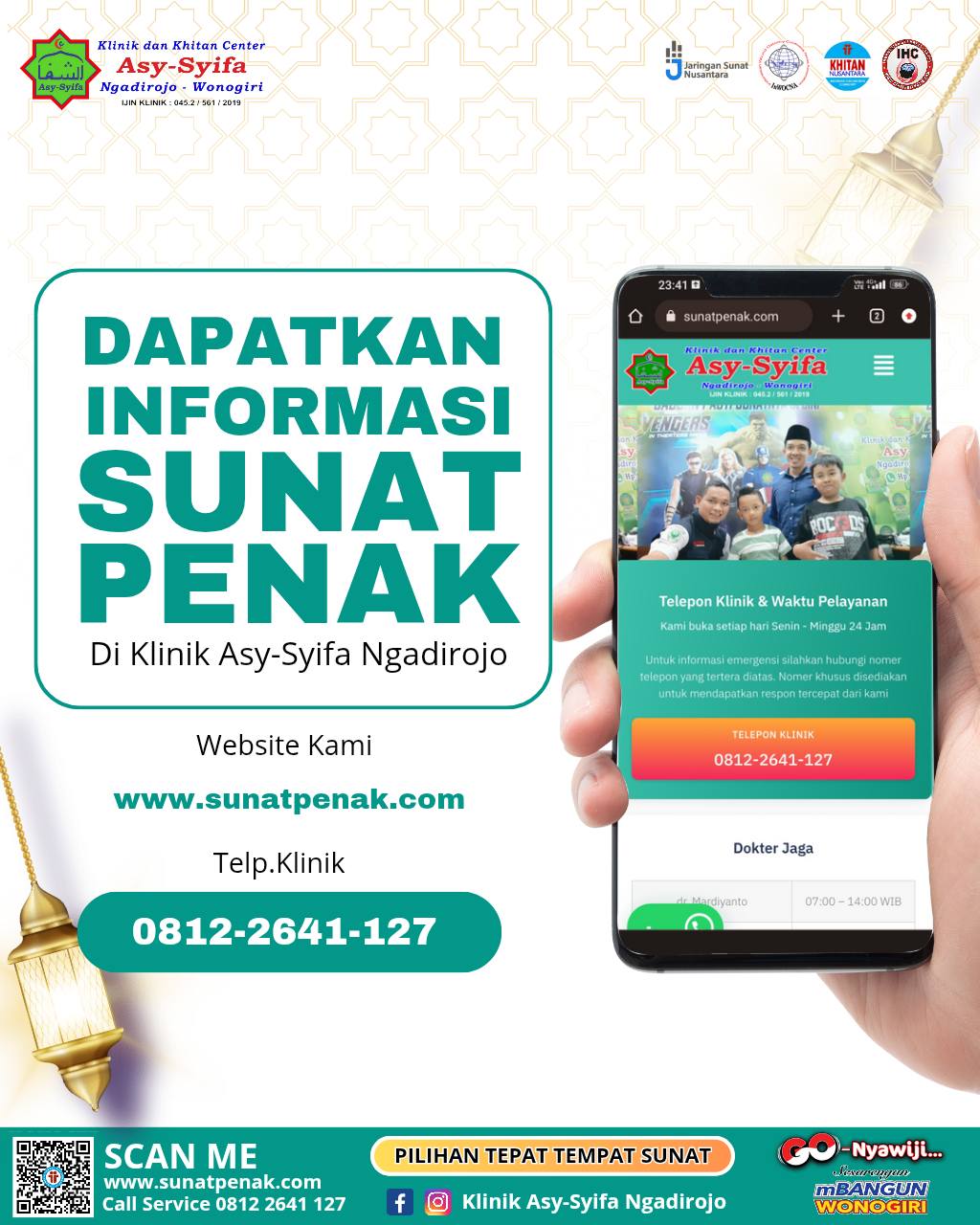 Dapatkan Informasi Sunat Penak di Klinik Asy Syifa Ngadirojo