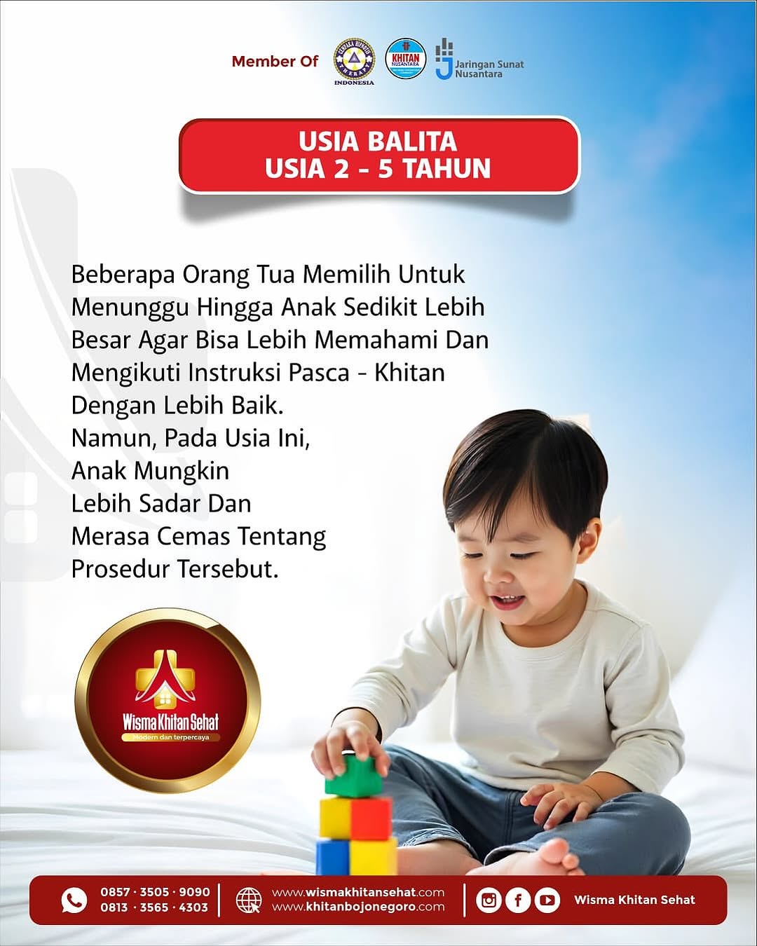 Mengapa Khitan di Usia Balita? Temukan Jawabannya di Klinik Wisma Khitan Sehat Bojonegoro
