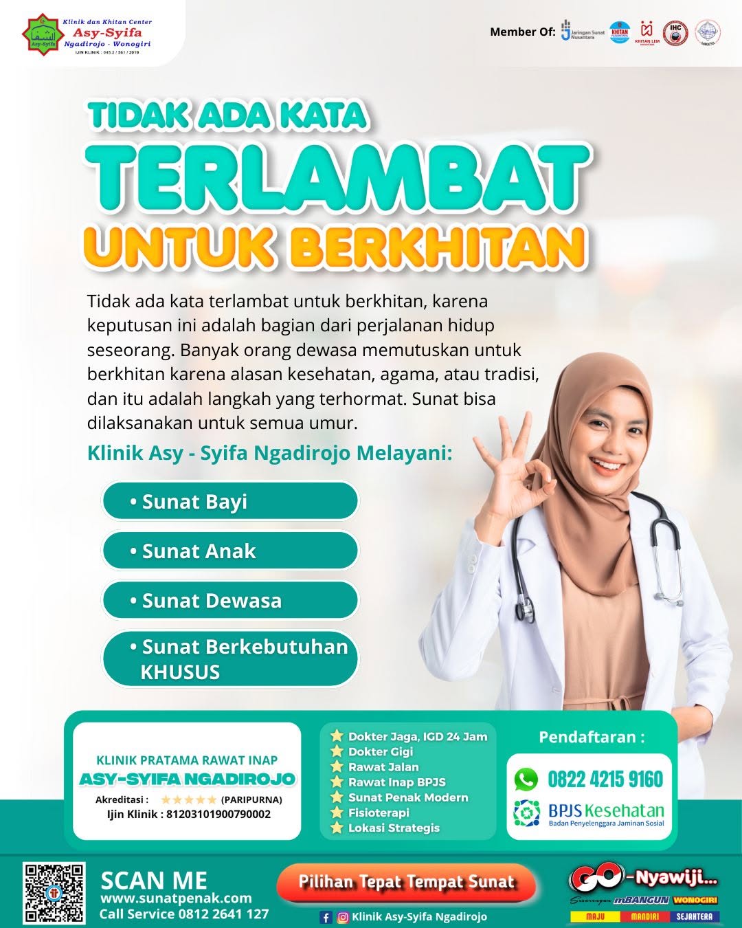 Tidak Ada Kata Terlambat untuk Khitan: Layanan Khitan Modern untuk Warga Polokarto Sukoharjo dari Klinik Asy Syifa