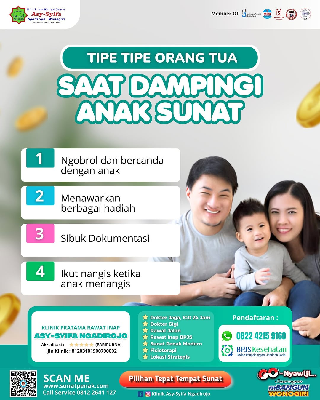 Tipe-tipe Orang Tua Saat Mendampingi Anak Sunat: Tips dari Klinik Asy Syifa Ngadirojo