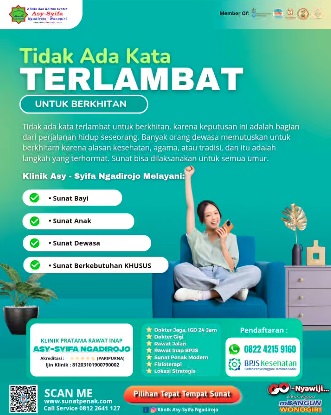 Khitan Modern di Nawangan Kabupaten Pacitan? Langsung Aja ke Klinik Asy Syifa Ngadirojo!