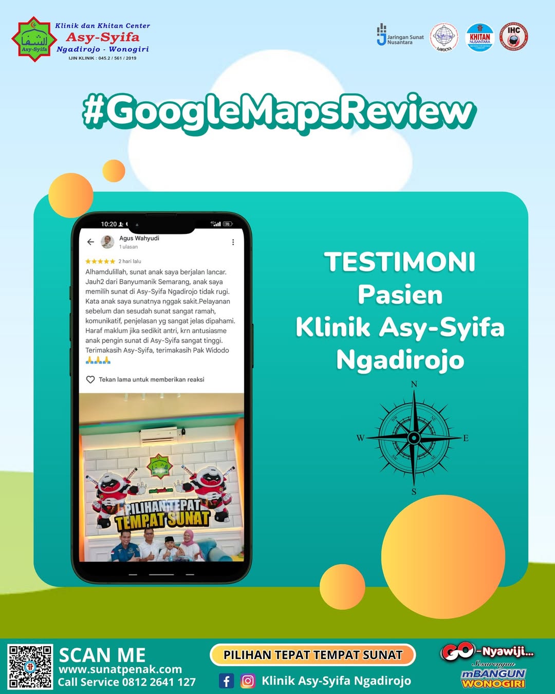 Banyak yang Puas Sunat di Sini: Ini Testimoni Pasien Klinik Asy Syifa Ngadirojo, Solusi Sunat Nyaman untuk Warga Karangpandan