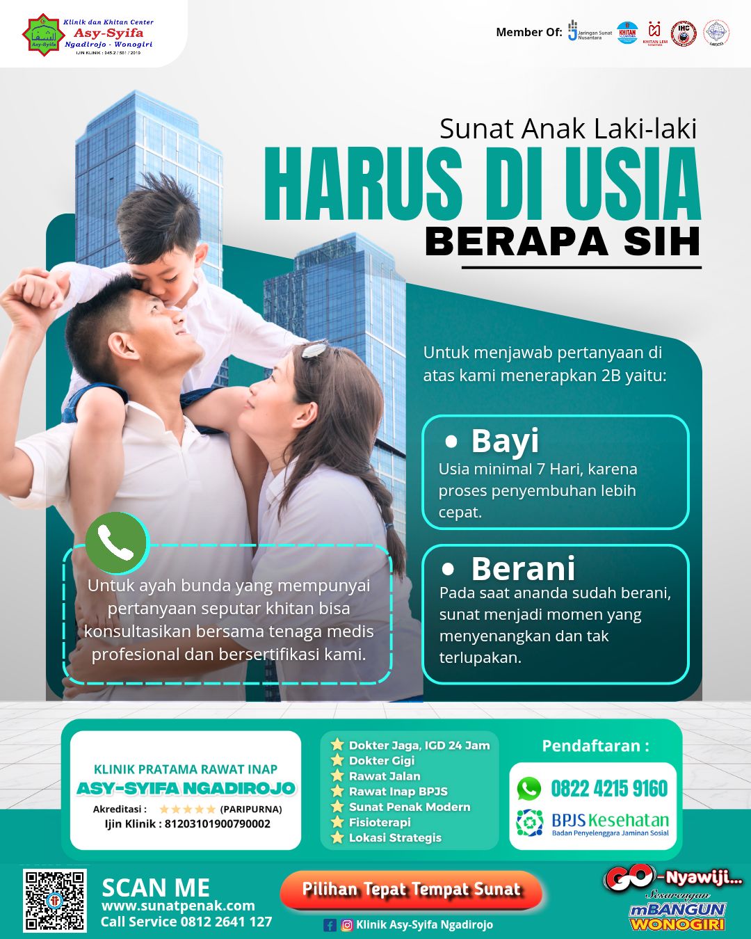 Antara Bayi, Balita, atau Sekolah: Kapan Waktu Paling Bijak untuk Sunat Anak? Jawaban Klinik Asy Syifa Ngadirojo