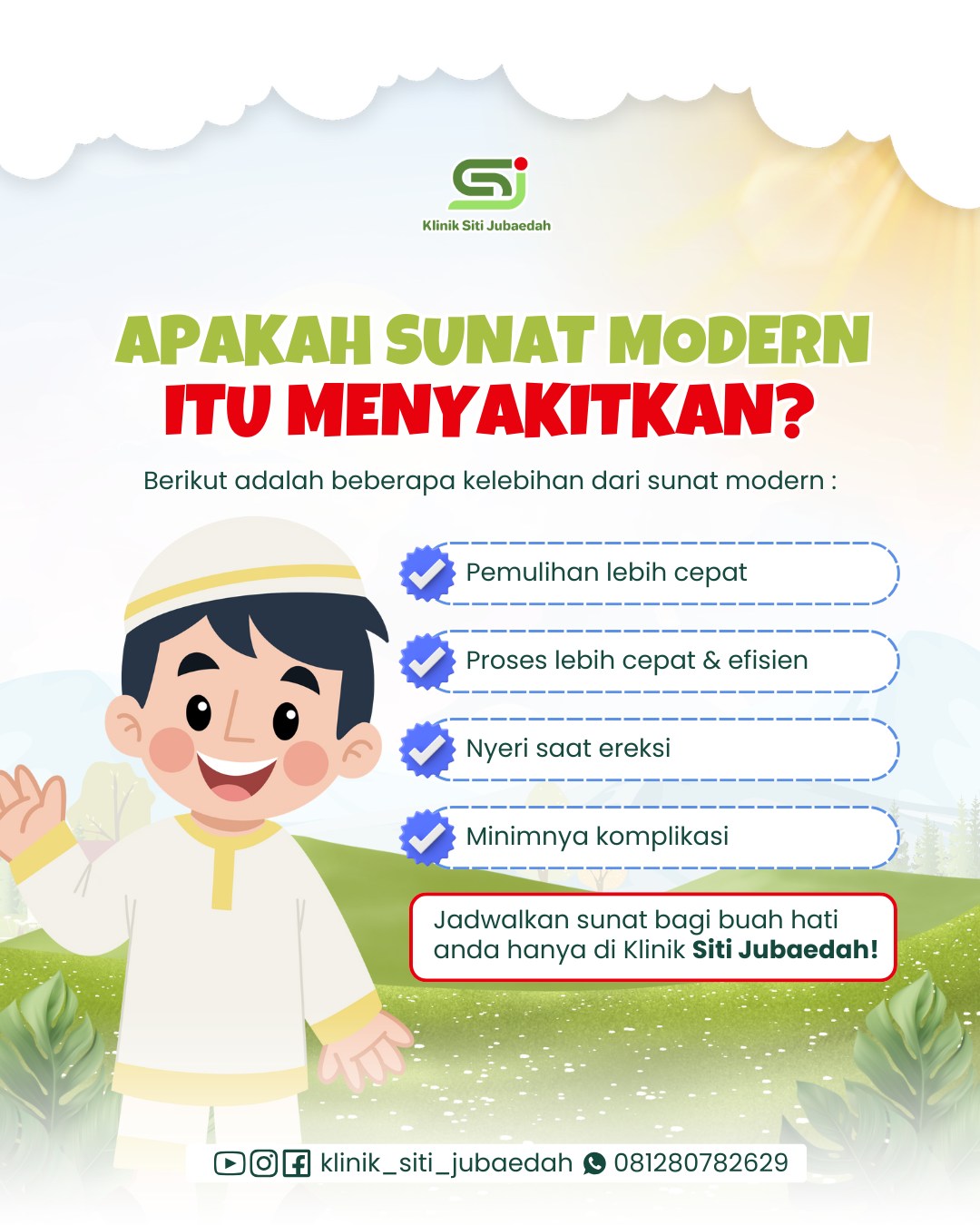 Apakah Sunat Modern Itu Menyakitkan? Klinik Siti Jubaedah Tangerang Ditangani Tenaga Profesional!