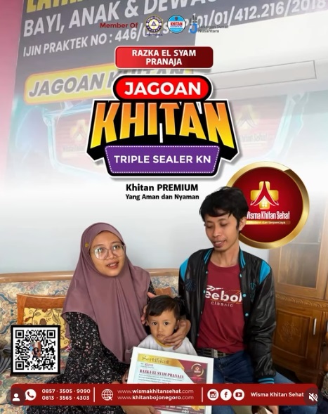 Jagoan Kecil dari Bojonegoro, Pengalaman Khitan Nyaman di Klinik Wisma Khitan Sehat