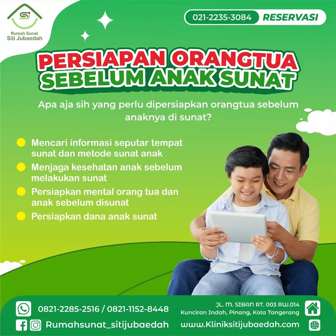 Biar Hari Sunat Anak Lebih Tenang, Ini Persiapan Orang Tua di Klinik Siti Jubaedah Tangerang