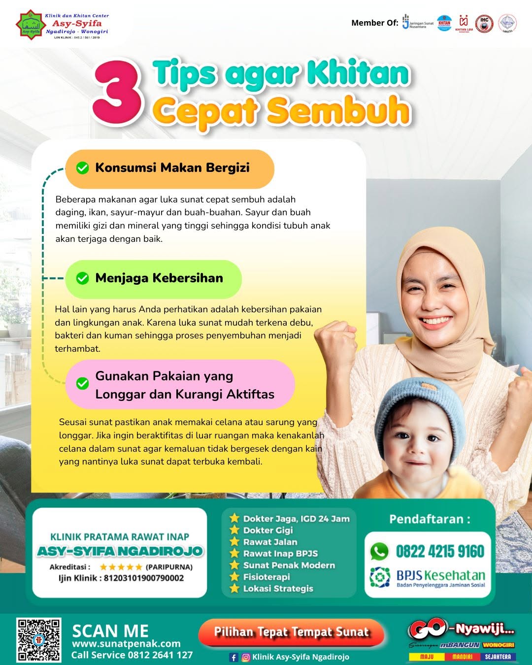 Proses Setelah Sunat yang Sering Ditanyakan Orang Tua di Klinik Asy Syifa Ngadirojo