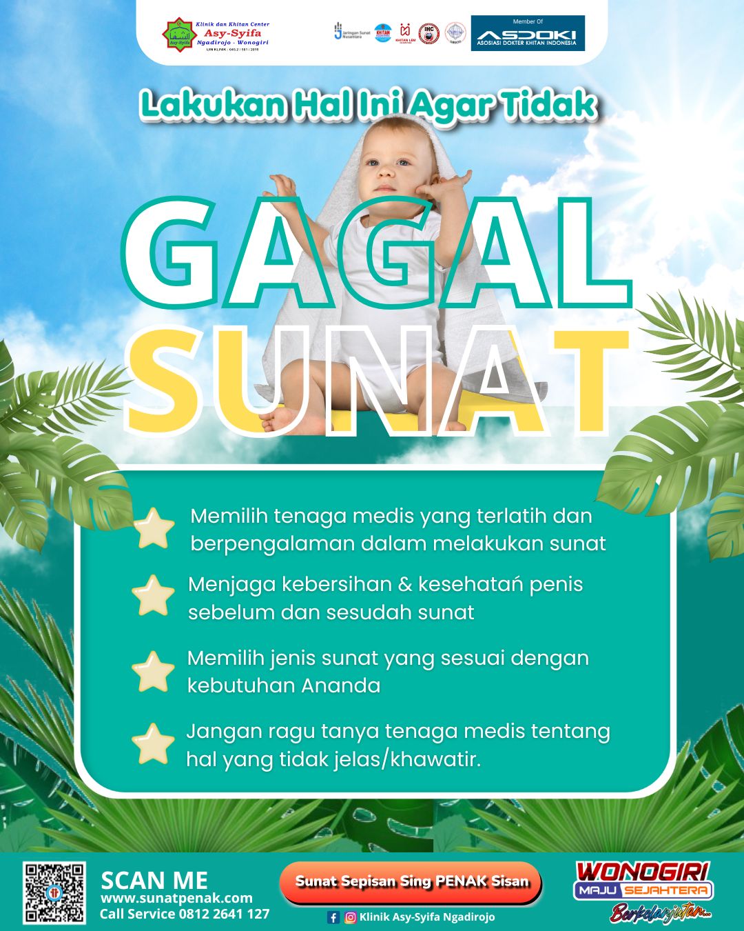 Panduan Orang Tua Agar Tidak Gagal Sunat Anak: Klinik Asy Syifa Ngadirojo