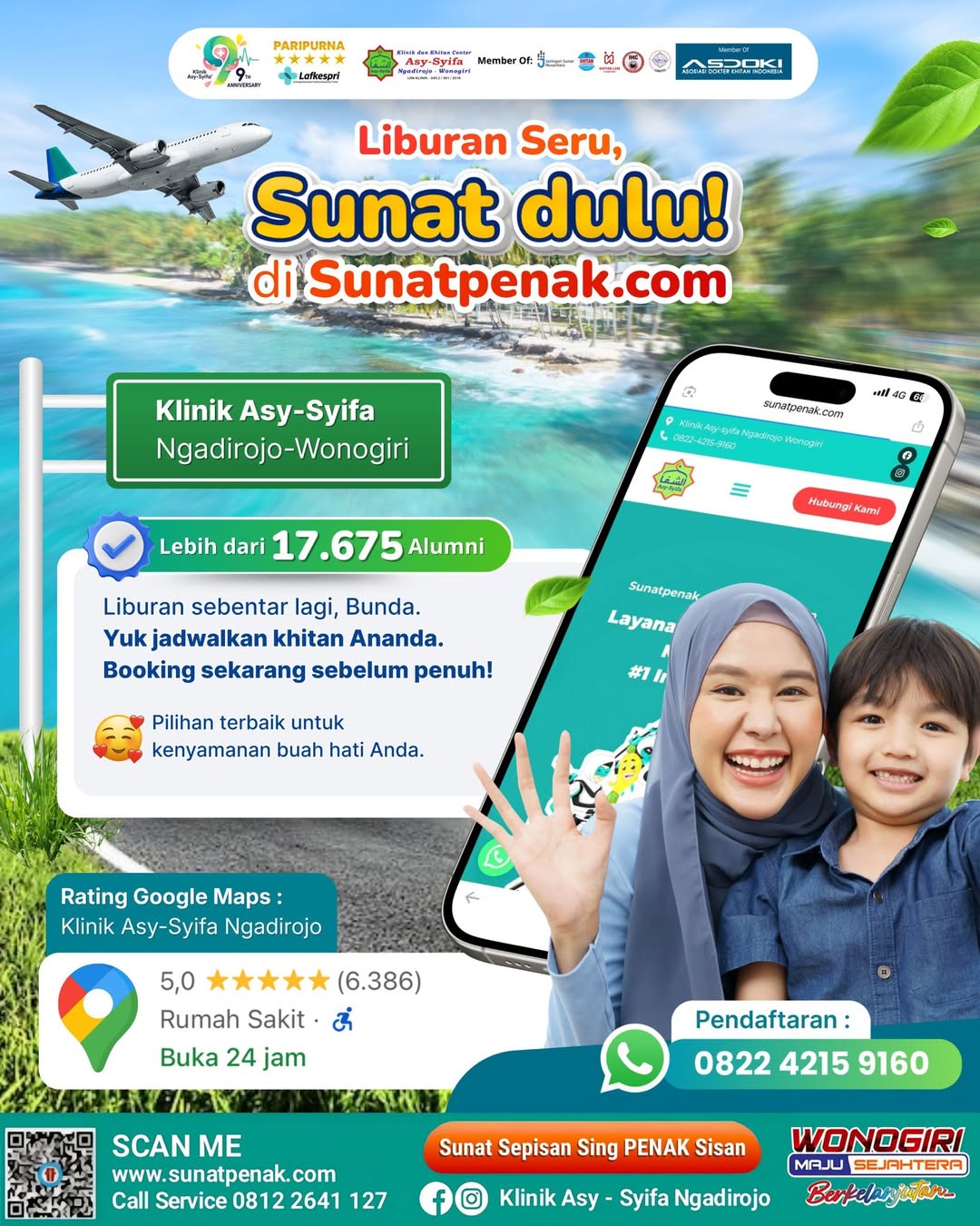 Liburan Sekolah ke Pringkuku Makin Berkesan, Sunat Nyaman Bareng Klinik Asy Syifa Ngadirojo