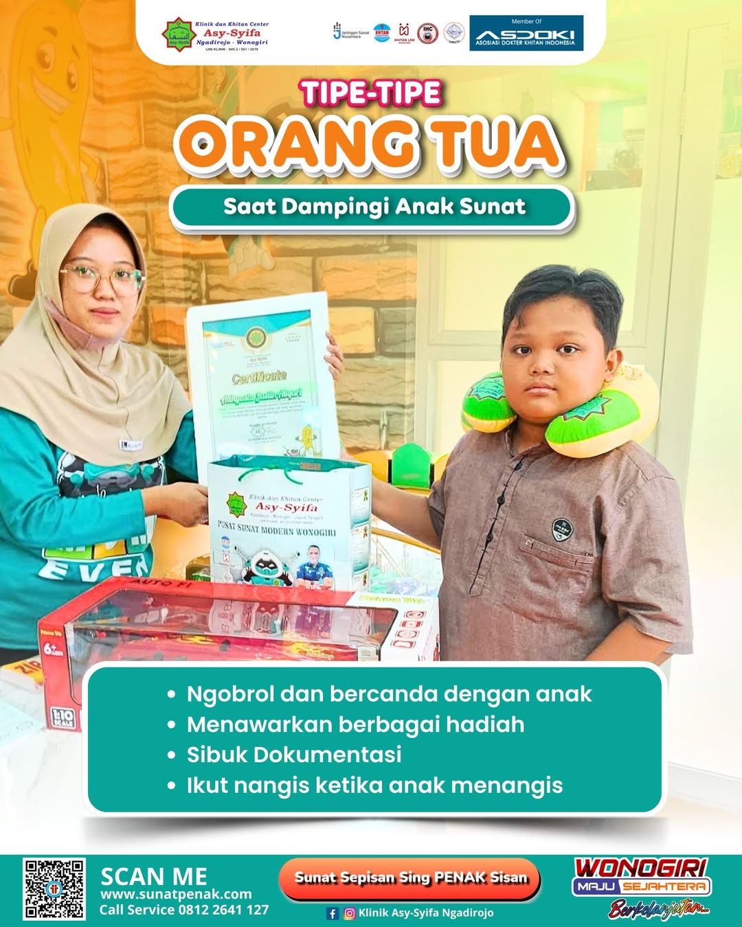 Dampingi Anak Sunat di Jumapolo dengan Hati Tenang, Klinik Asy Syifa Ngadirojo Solusinya