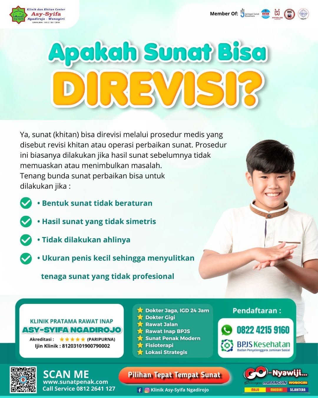 Hasil Khitan Anak Kurang Maksimal? Klinik Asy Syifa Ngadirojo Siapkan Layanan Perbaikan untuk Warga Jumapolo