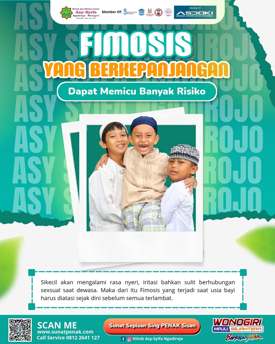 Masalah Kulup pada Anak Tak Perlu Panik, Klinik Asy Syifa Ngadirojo Solusinya