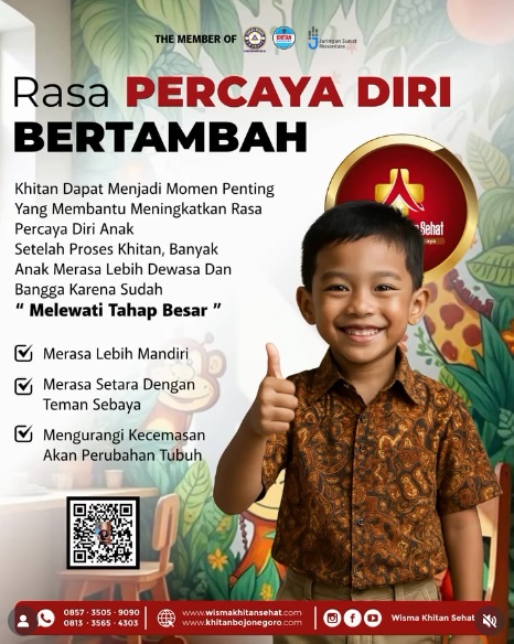 Rasa Percaya Diri Anak Bertambah Setelah Khitan, Cerita dari Klinik Wisma Khitan Sehat Bojonegoro