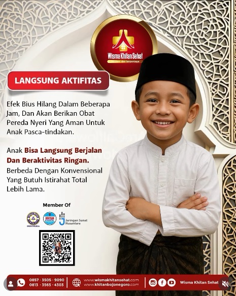 Langsung Aktivitas Setelah Sunat di Klinik Wisma Khitan Sehat Bojonegoro