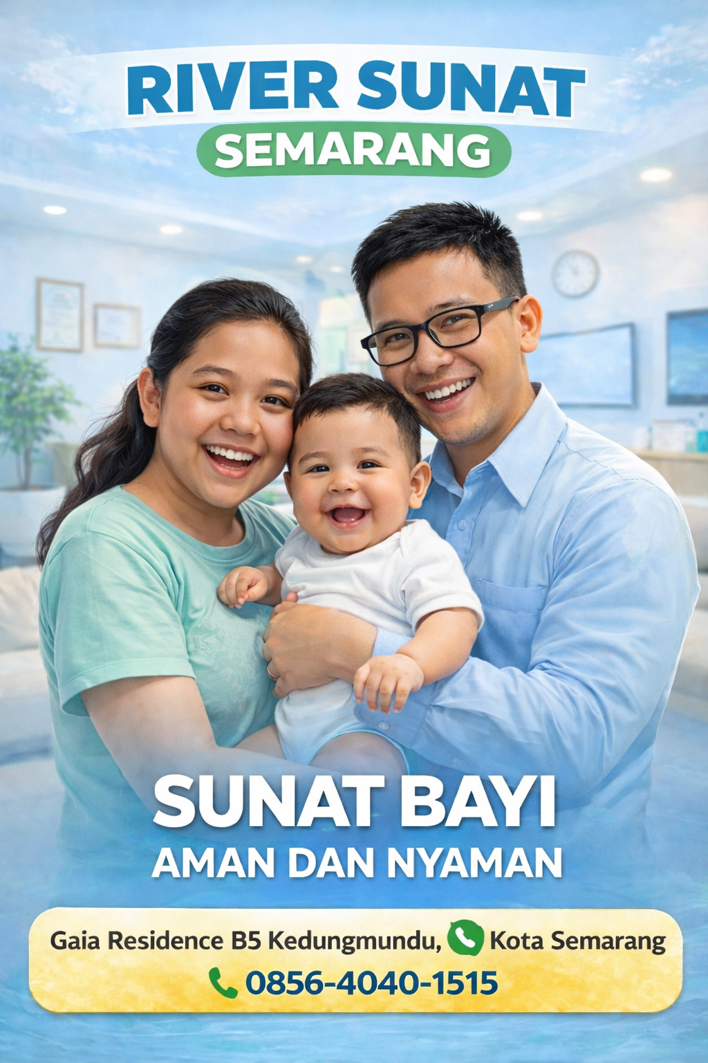 sunat bayi aman dan nyaman di River Sunat Semarang dengan metode khitan modern dan dokter profesional